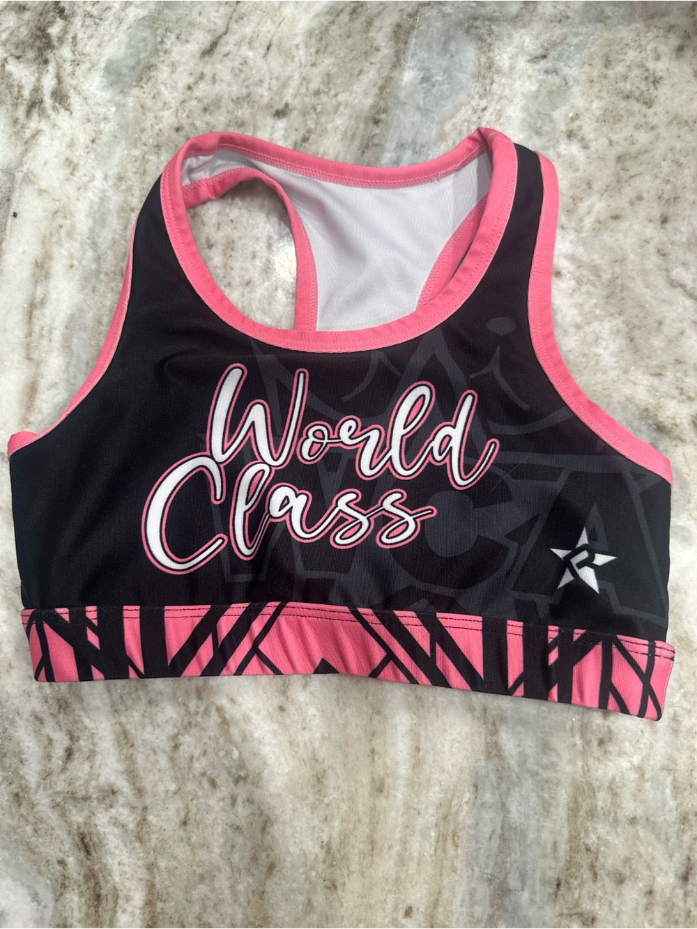 World Class Black & Pink Sports Bra Top